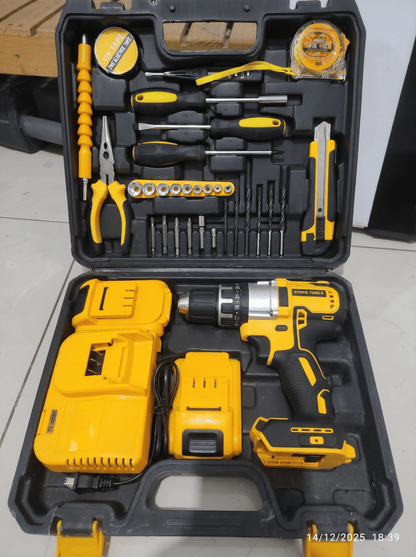🔥VoltMax™ Pro - Kit Taladro Inalámbrico 34pcs Ultra 1000GR  Profesional + Batería Extra Gratis - Ahorra Tiempo y Esfuerzo